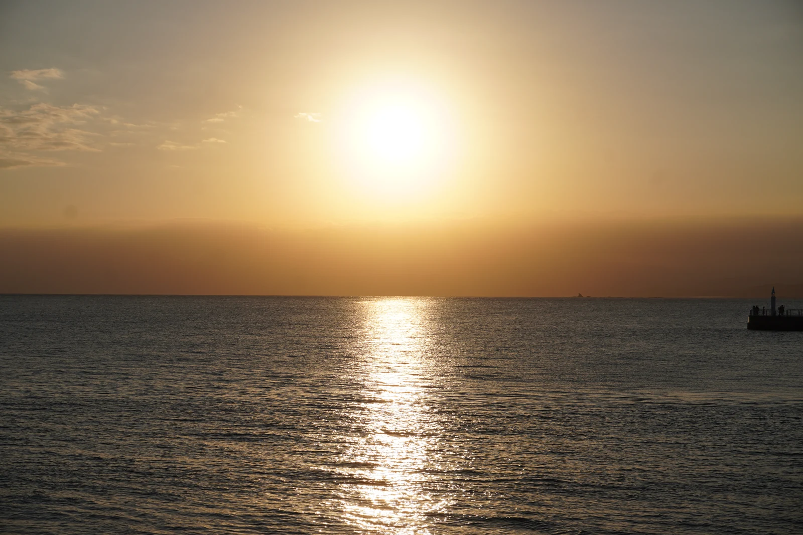 海に沈む夕日